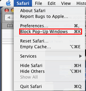 How to disable popup